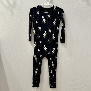 Kyte Baby Midnight Magnolia Zipper Pajamas